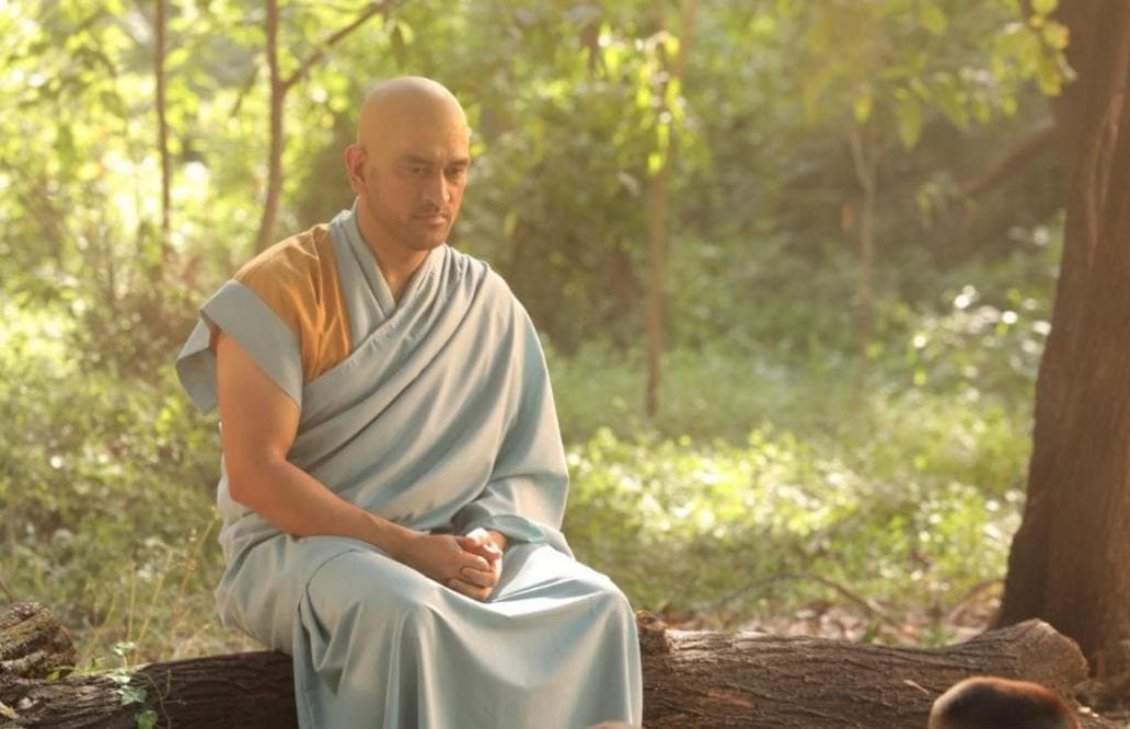 Bald Dhoni meme template