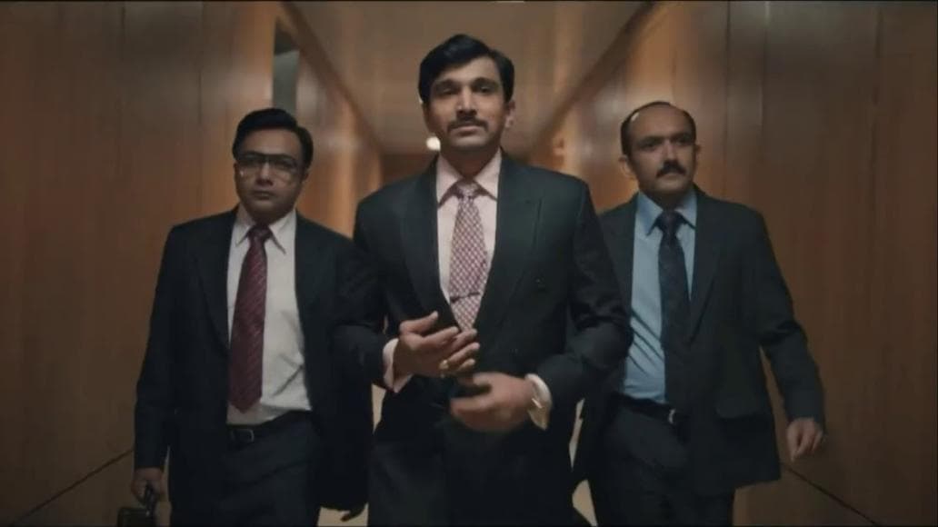 Harshad Mehta Walking meme template