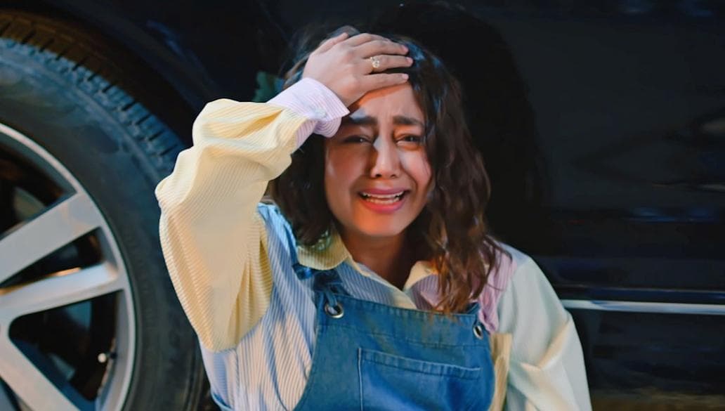Neh Kakkar crying meme template