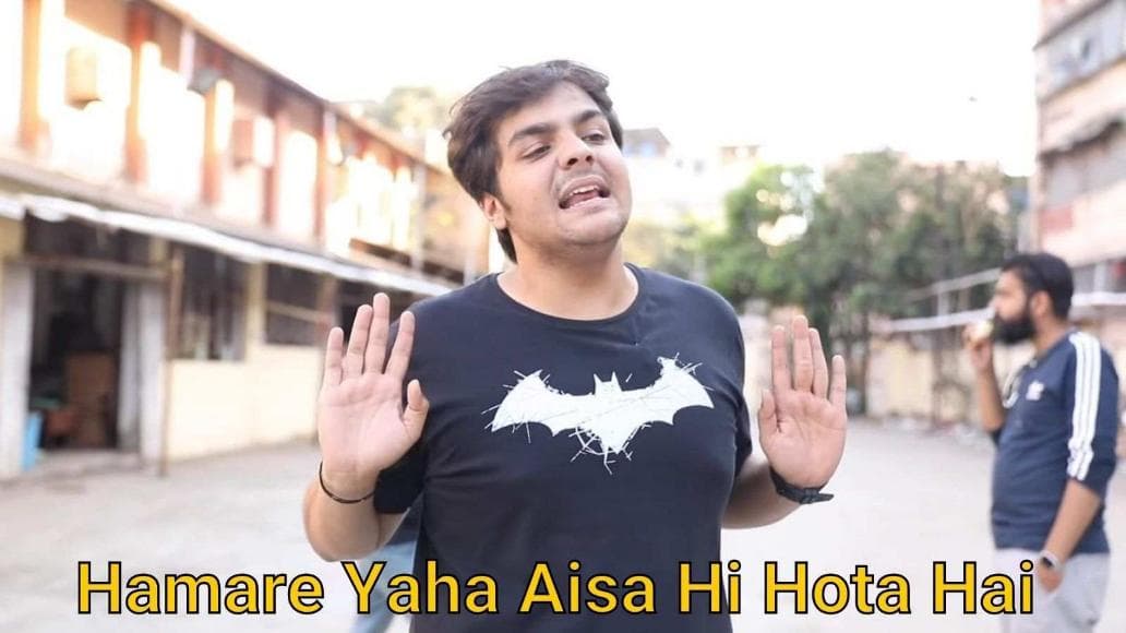 Humare yaha aisa hi hota hai meme template