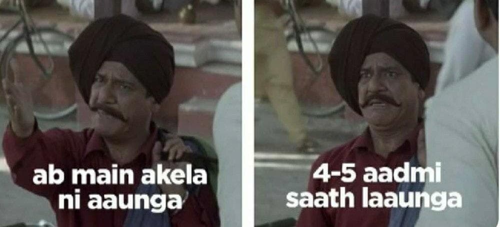 Ab main akela nahi aunga meme template