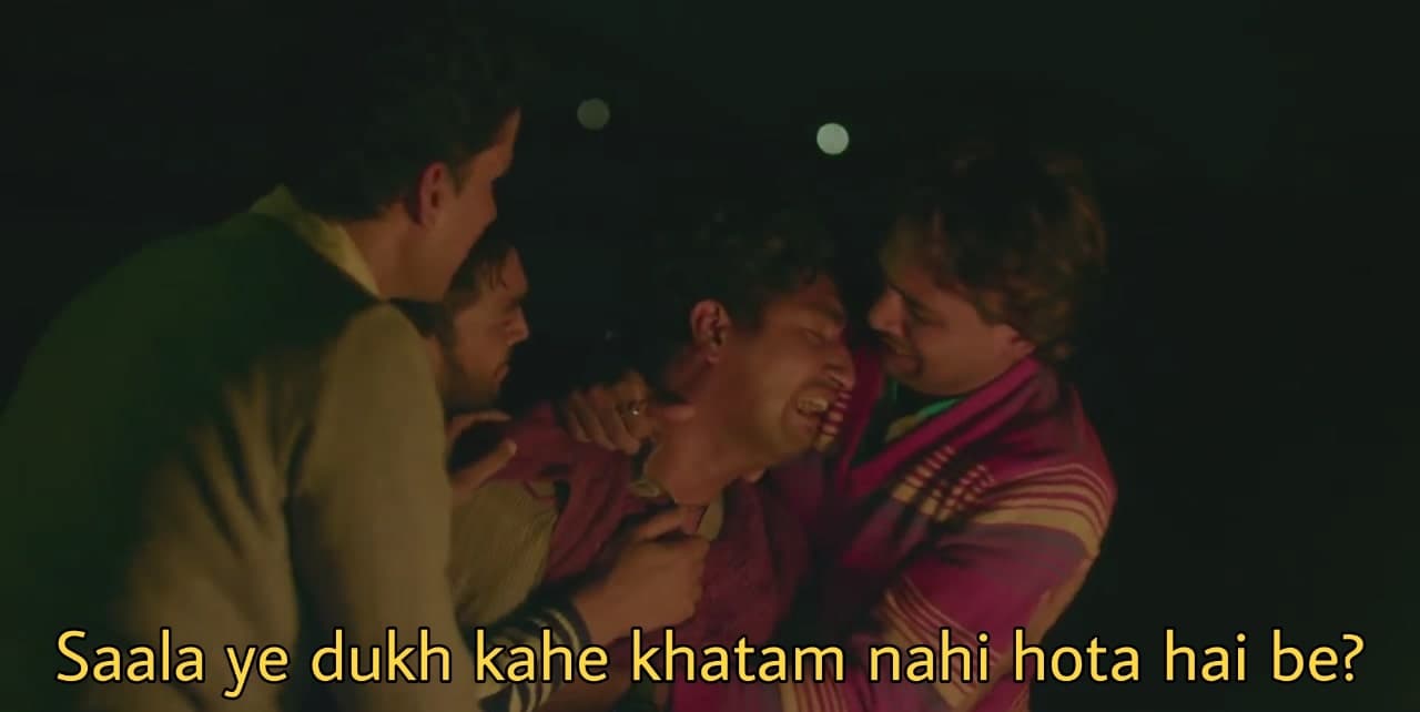 Saala ye dukh kahe khatam nahi hota meme template