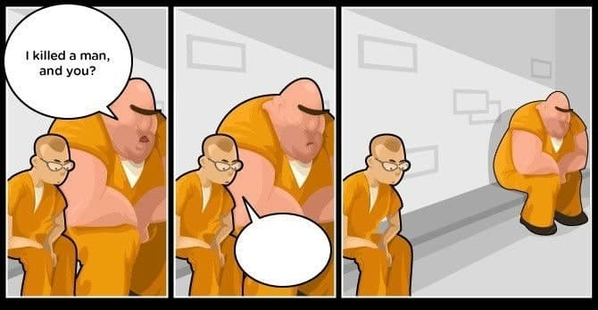 I killes a man and you meme template