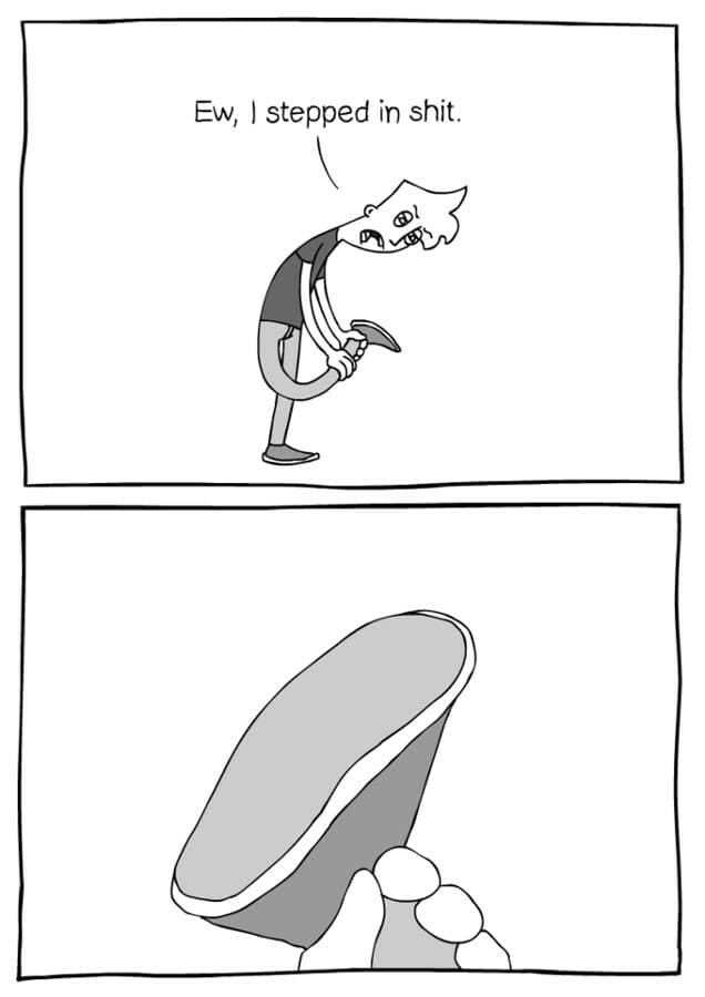 I steppes in shit meme template