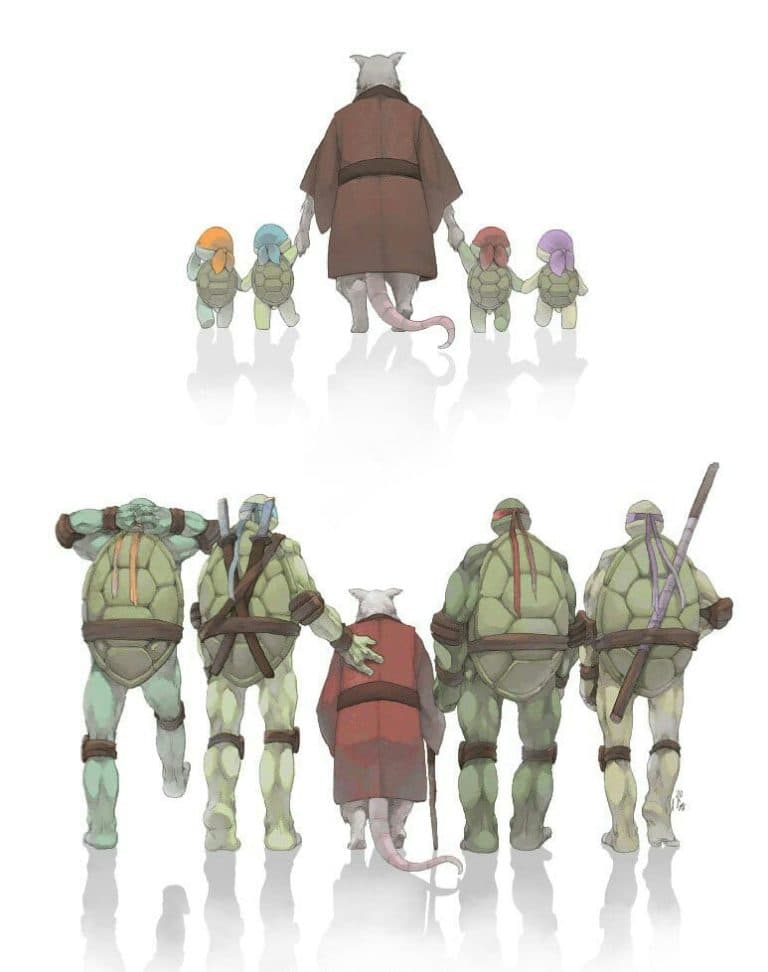 Ninja turtles meme template