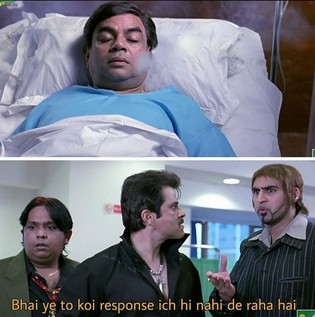 Ye toh koi response he bhi de rah hai meme template