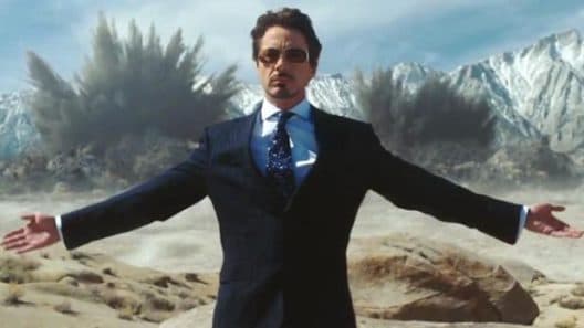 Robert Downey Jr showing bombarding meme template