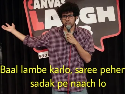 Baal lambe karlo saree pehen lo meme template