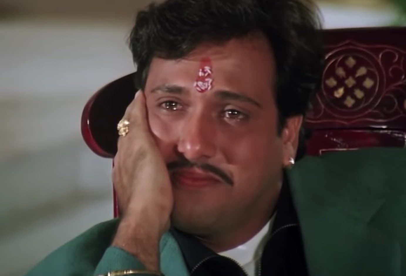 Govinda smiling meme template