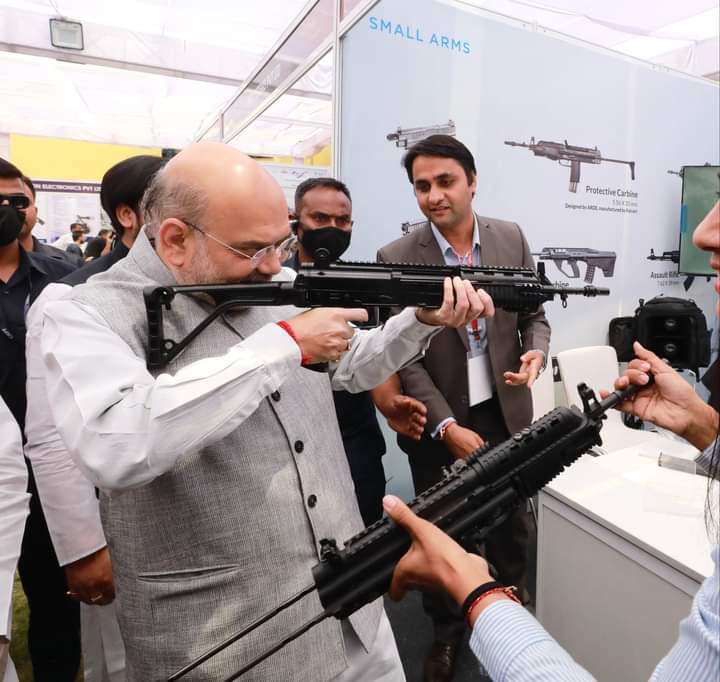 Amit shah with gun meme template
