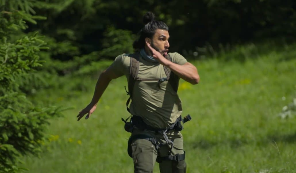 Ranveer Singh running meme template
