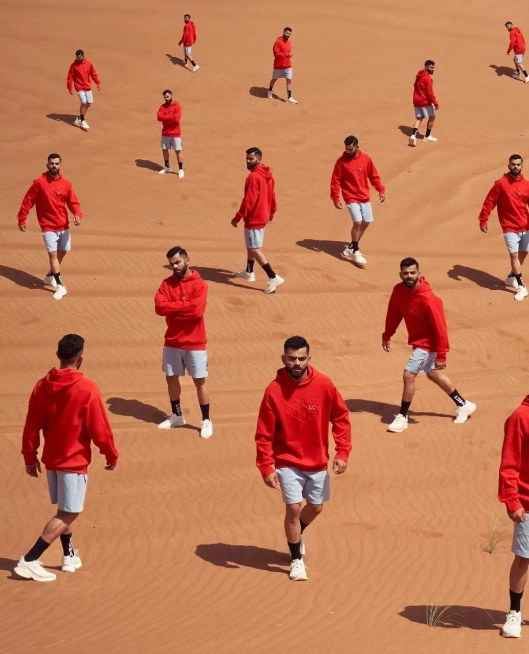 Multiple Virat Kohli meme template