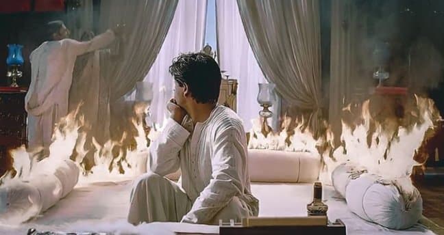 Devdas sees room burning meme template