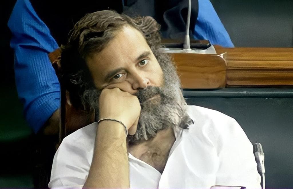 Rahul Gandhi sitting meme template