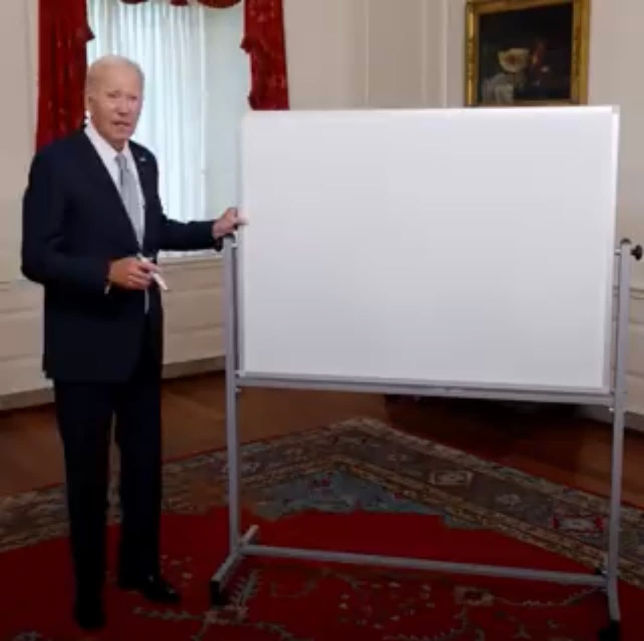 Joe biden explaining meme template