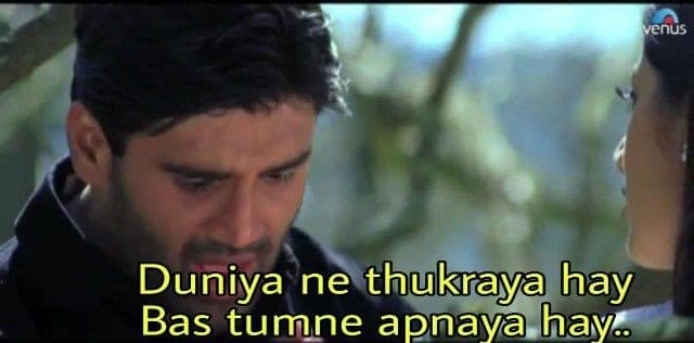 Duniya ne thukraya hay meme template