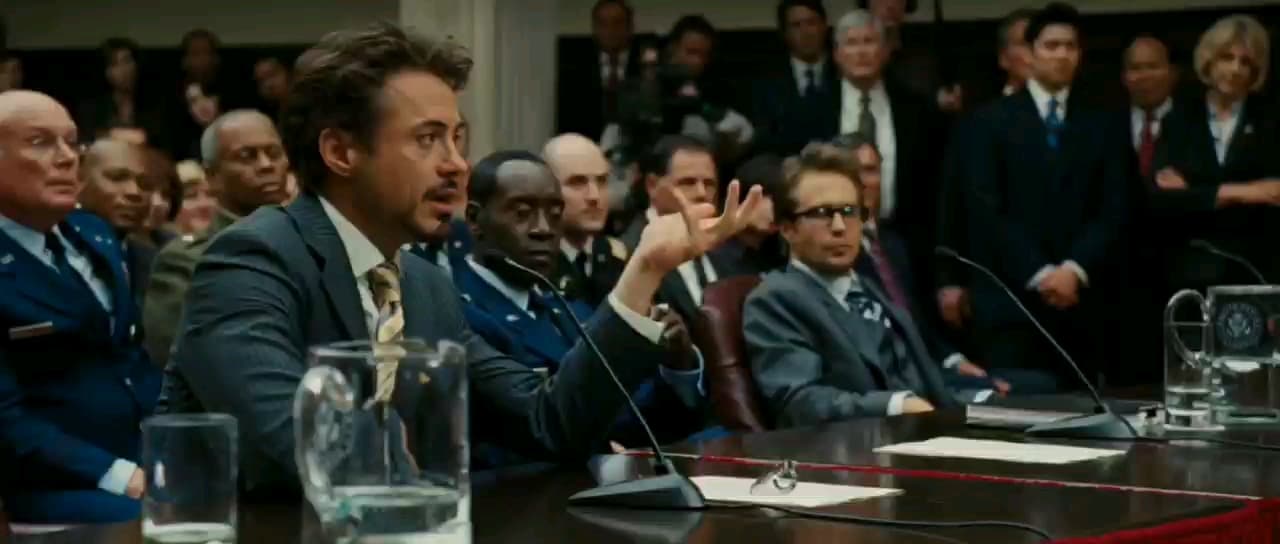 Iron man with senators meme template