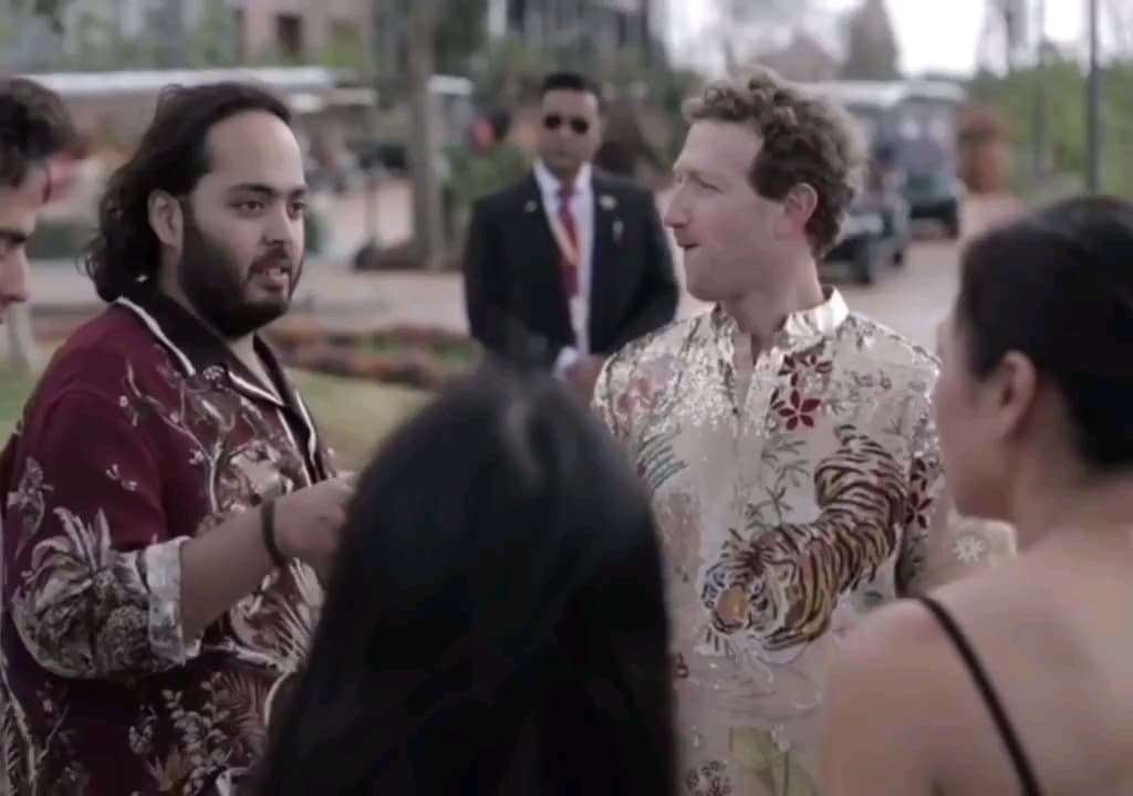 Zuckerberg wife sees anant watch meme template