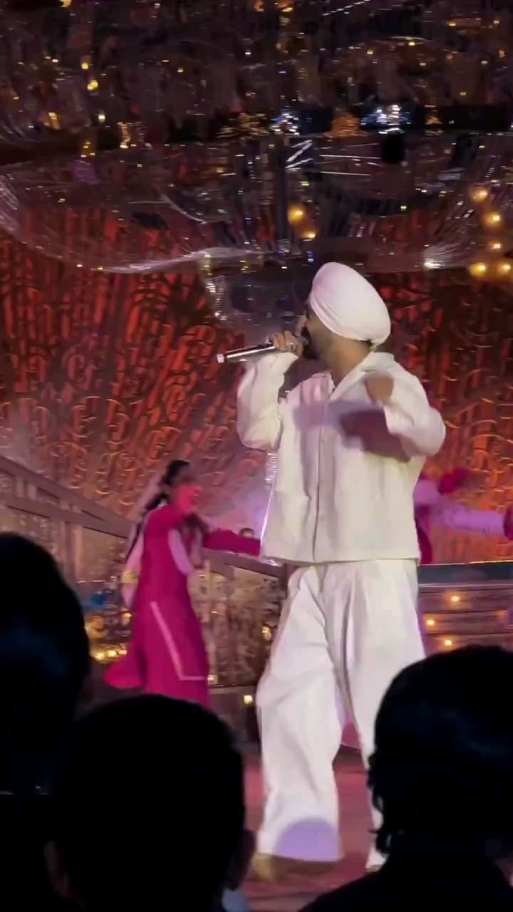 Diljit dosanjh performance at anant pre wedding meme template
