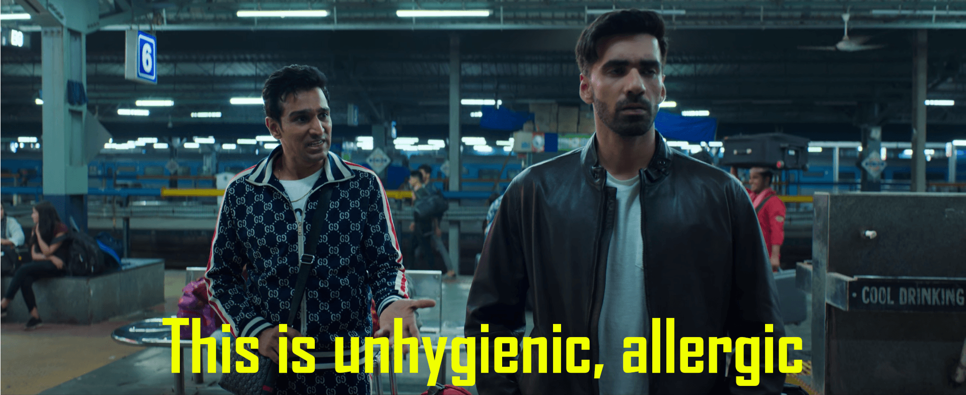 This is unhygienic meme template