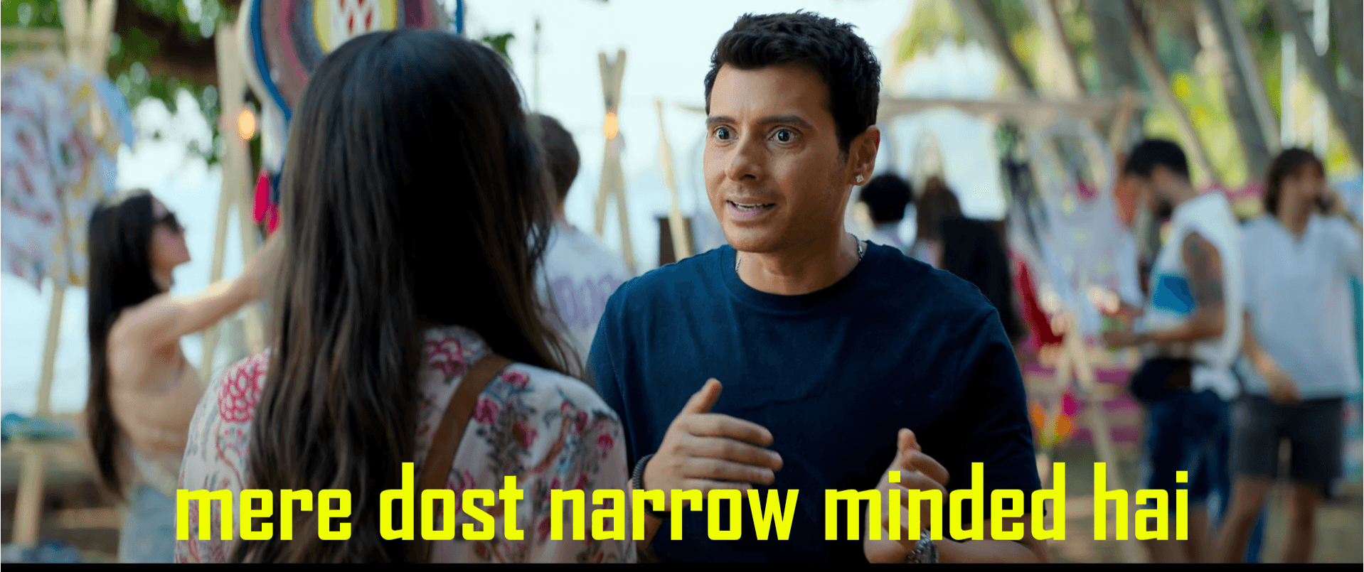Mere dost narrow minded hai meme template