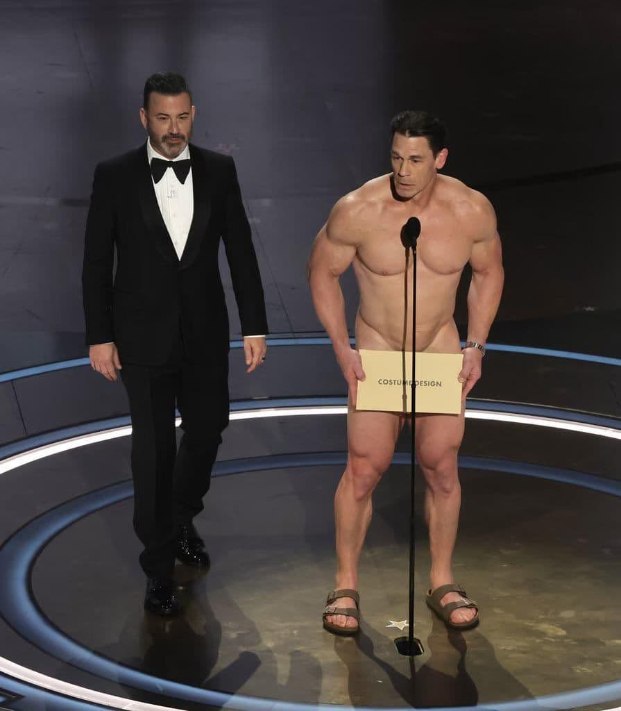 John cena at Oscars meme template