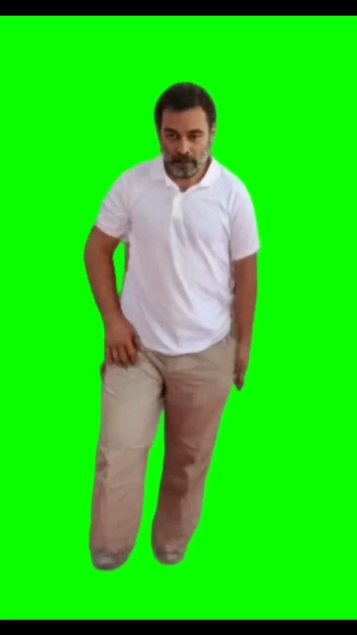 Rahul Gandhi green screen walk meme template