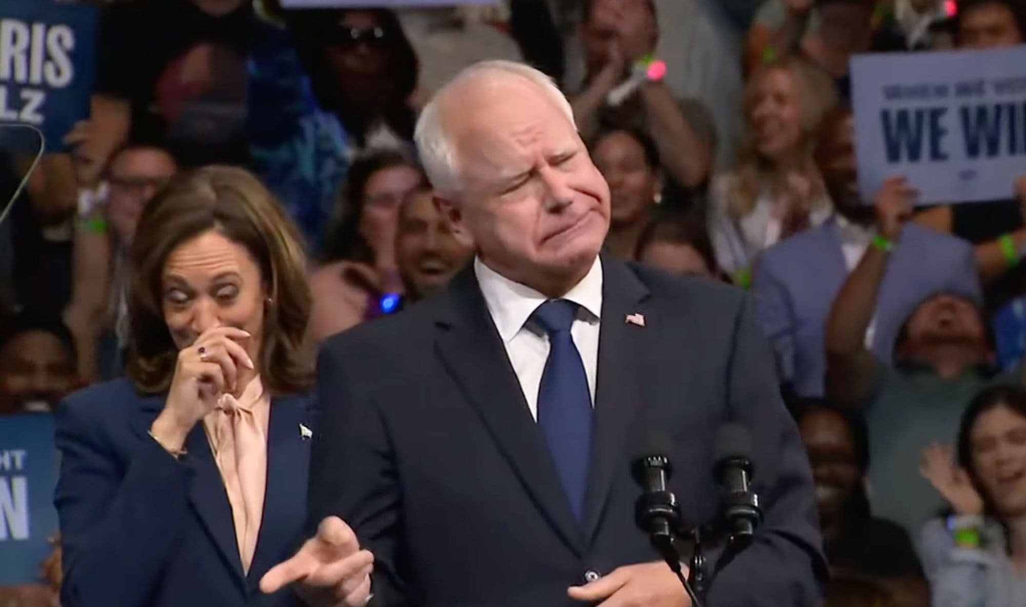 Tim Walz and Kamala Harris meme template