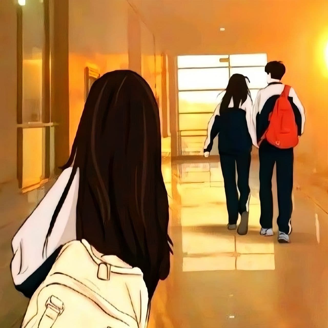 Girl sees her man with other girl and being jealous meme template