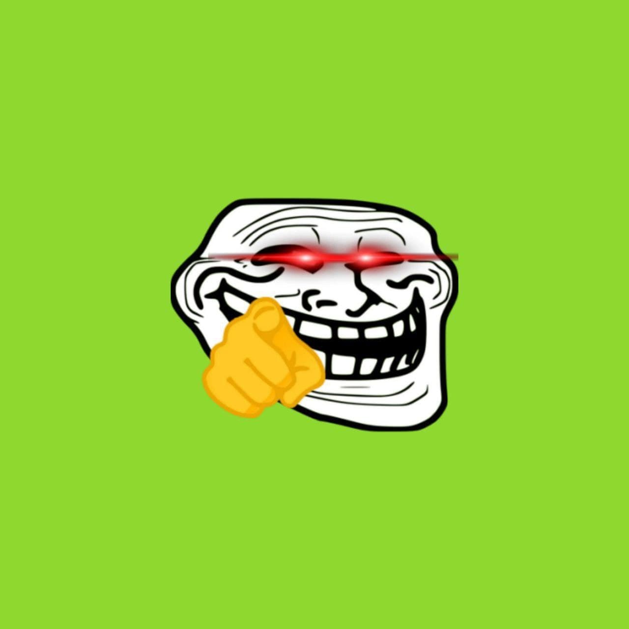 Dank skull with red eyes points finger meme template