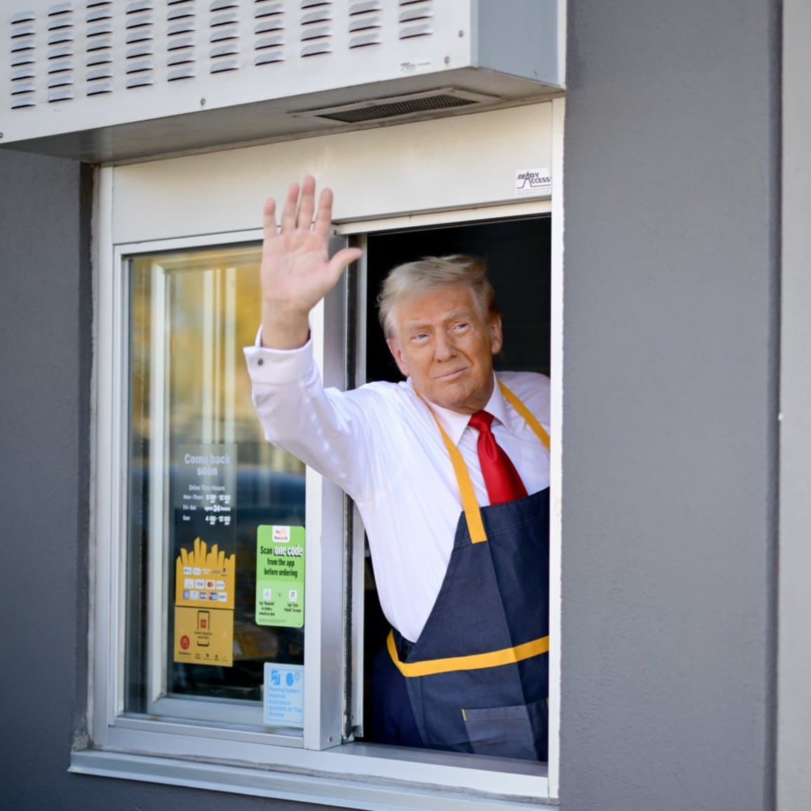 Doland trump in mcd meme template
