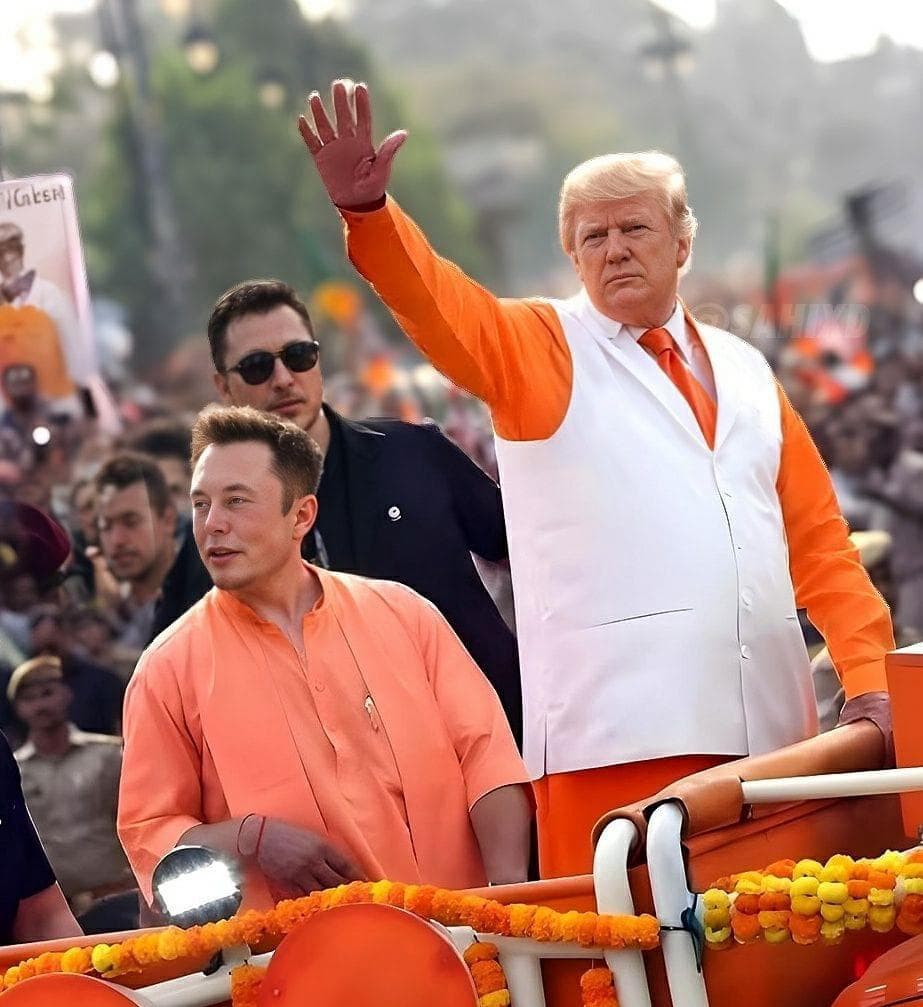 Doland Trump indian style meme template