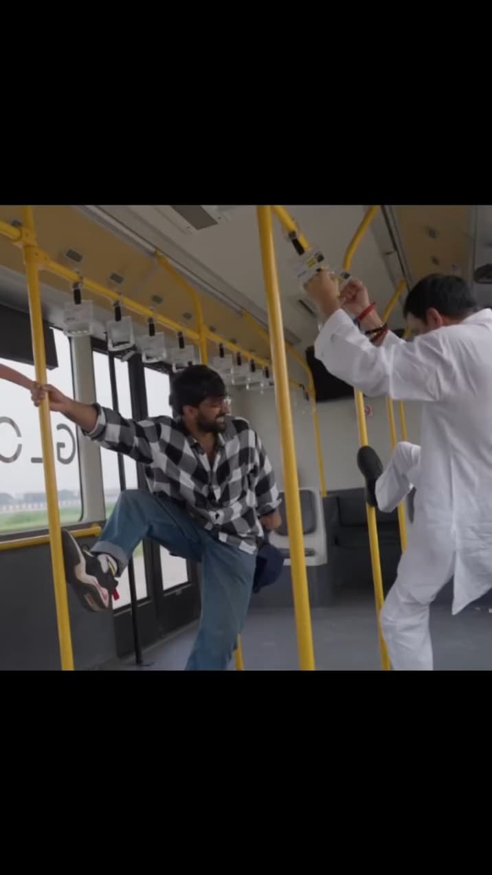 Tej Pratap Singh sad in bus meme template