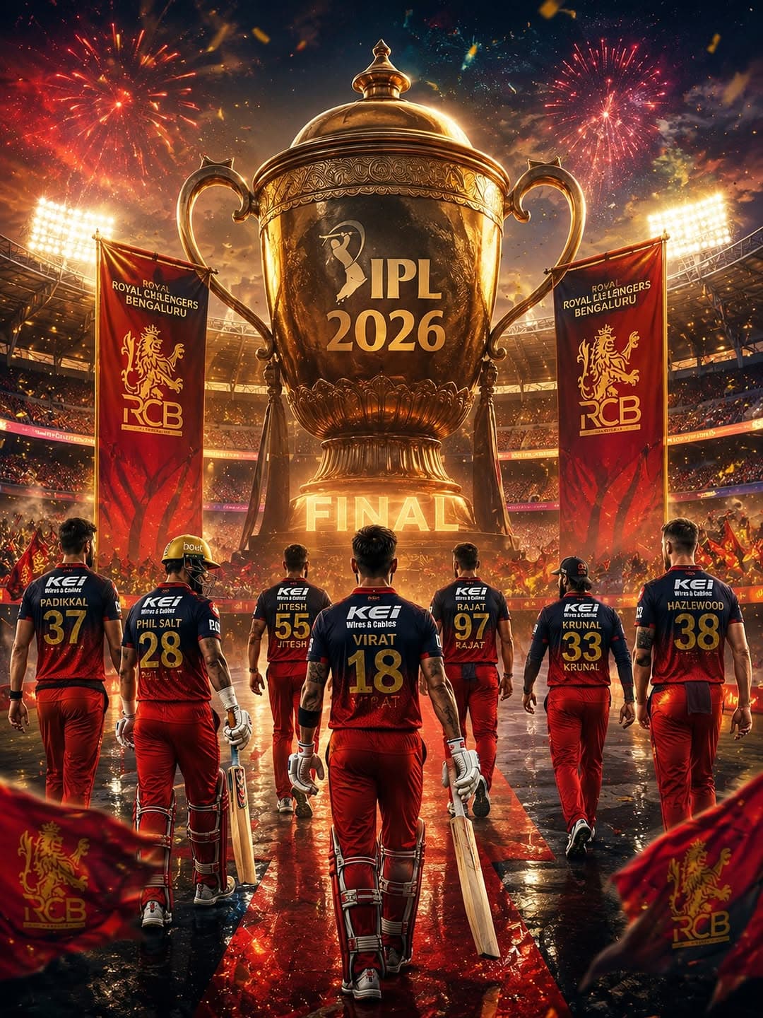 Rcb won 2026 trophy meme template