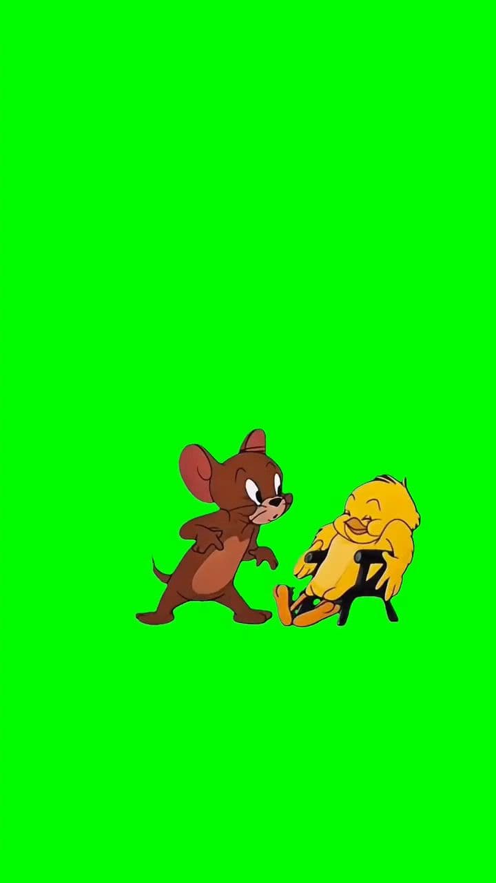Jerry green screen meme template