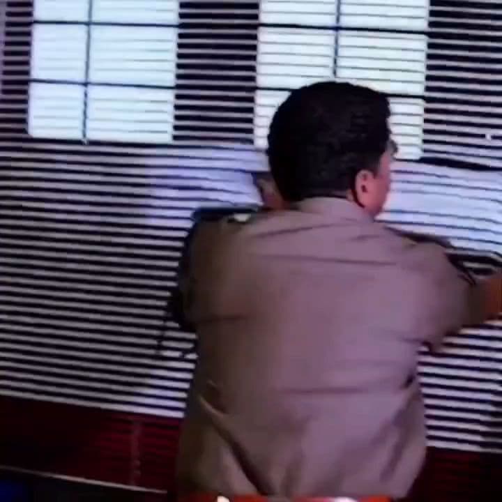 Police officer being angry in station meme template