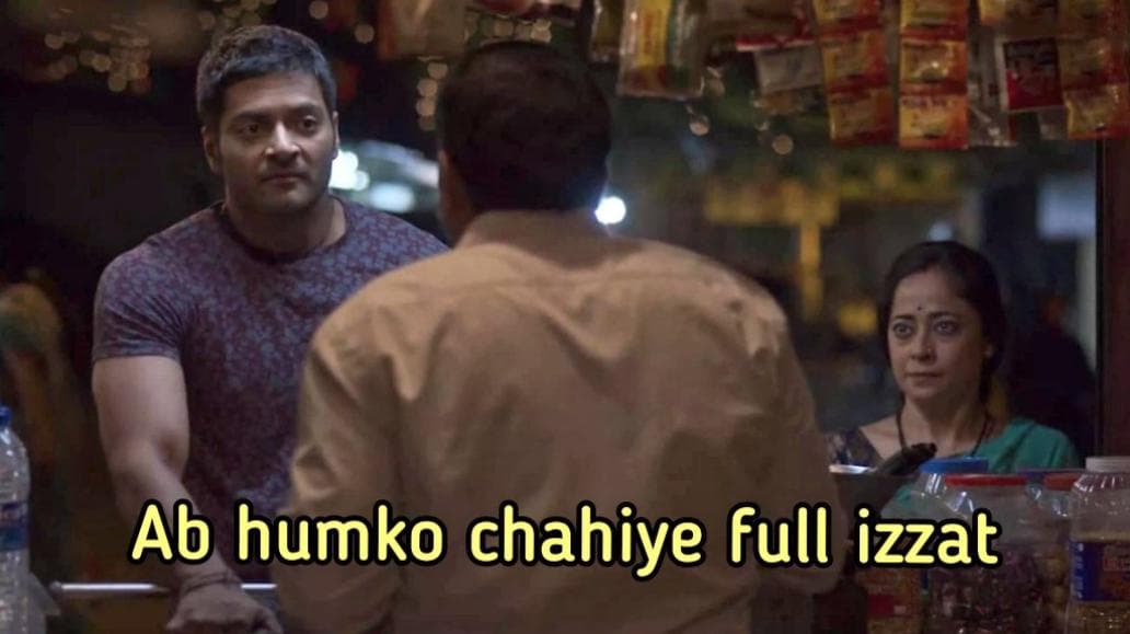 Ab humko chahiye full izzat meme template