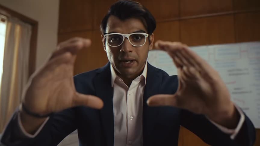 Neeraj chopra in Cred Ad meme template