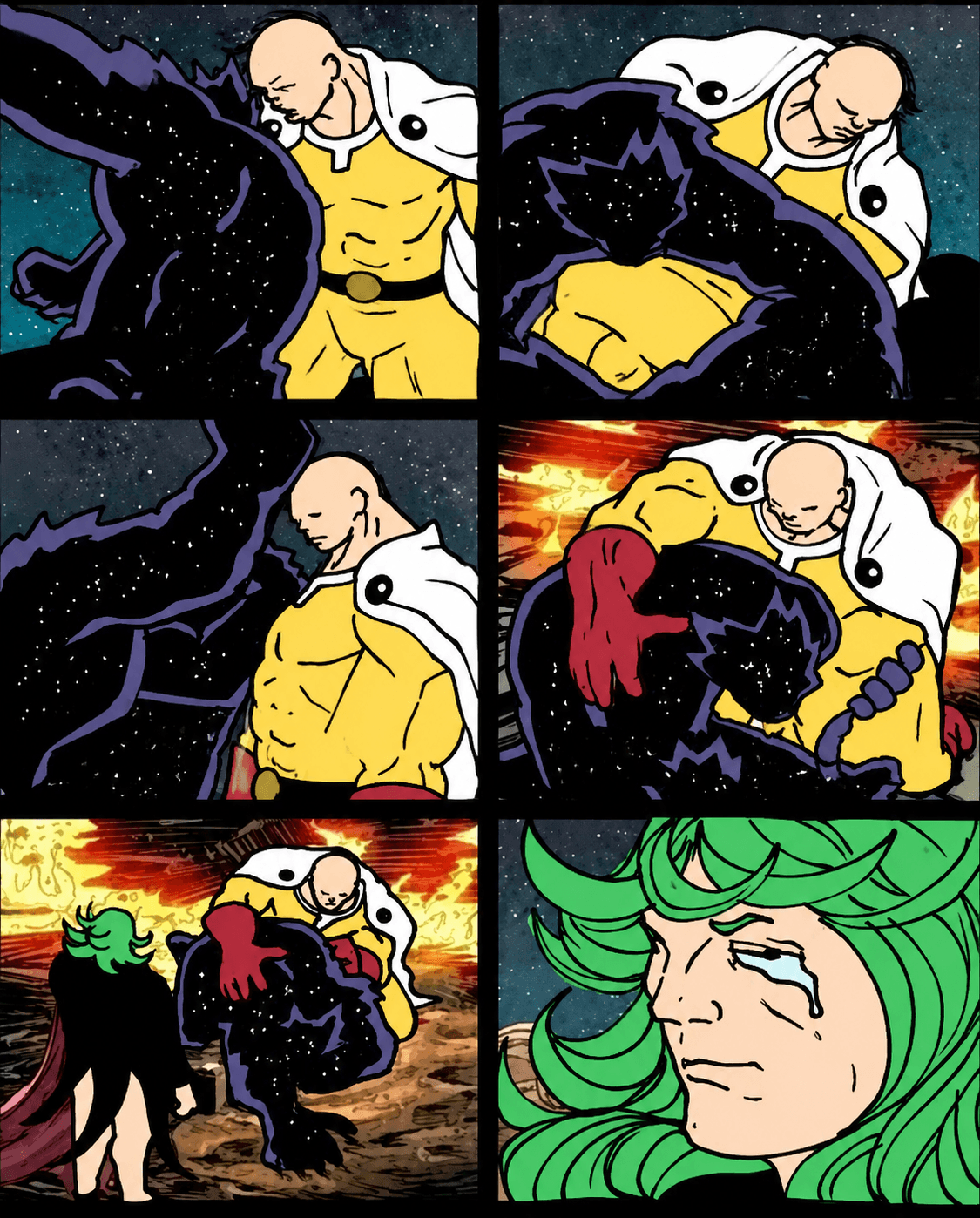 One Man Punch Meme Template HD